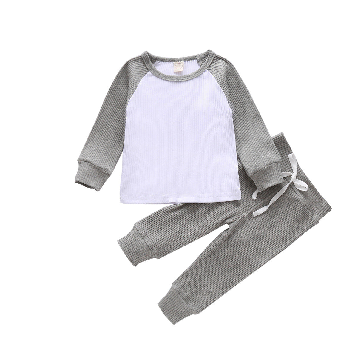 Baby Six-color Long-sleeved Top And Pants Suit