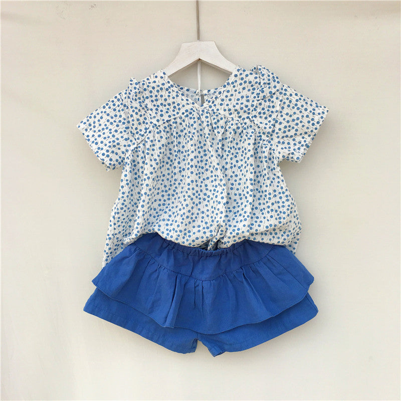Cotton short sleeve baby shirt
