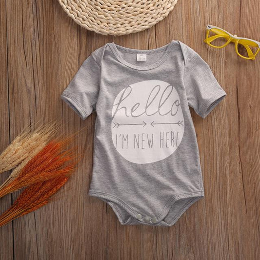 Hello I'm New Here Romper