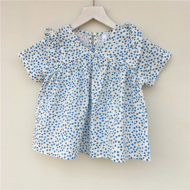 Cotton short sleeve baby shirt