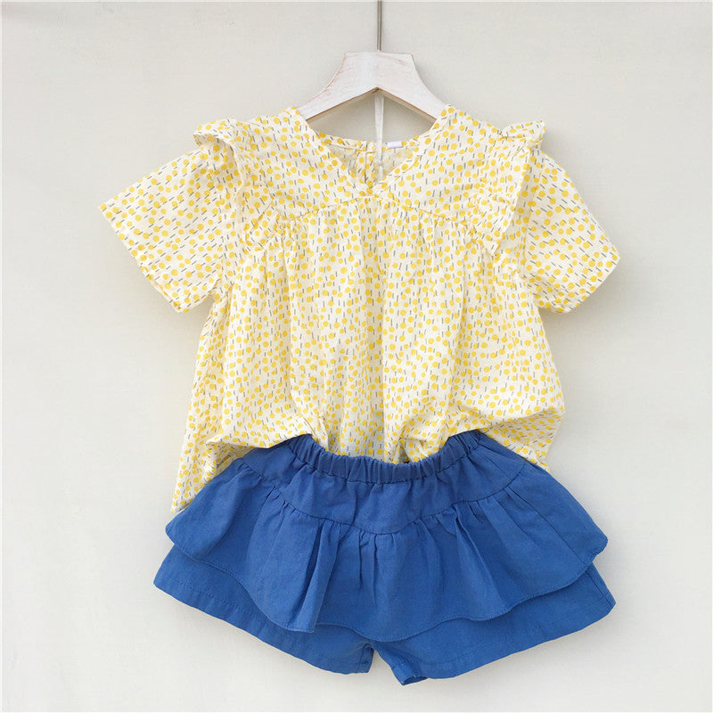 Cotton short sleeve baby shirt