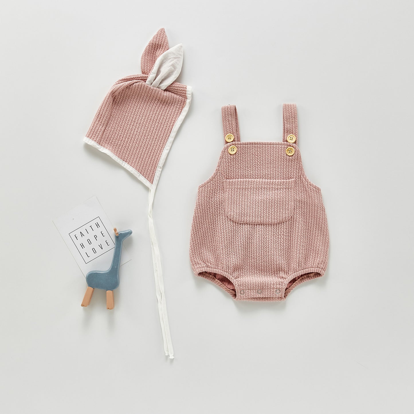 Baby Jumpsuit With Hood Strappy Romper