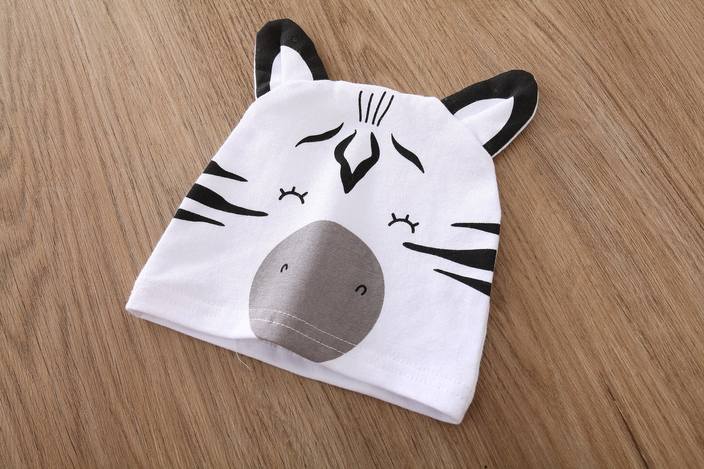 Cute Animal Print Romper Infant Foot-wrapped Cotton Jumpsuit