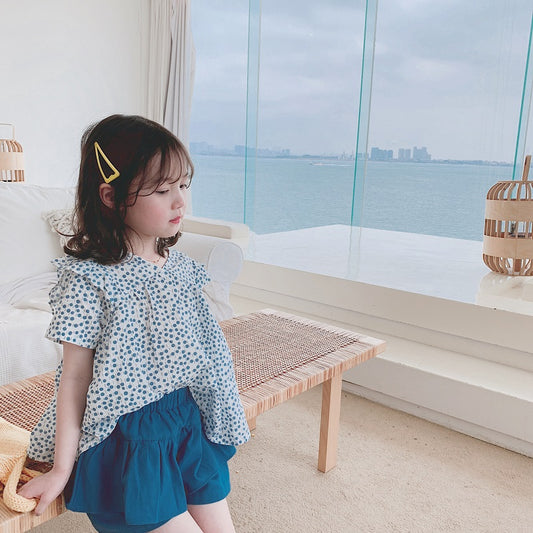Cotton short sleeve baby shirt