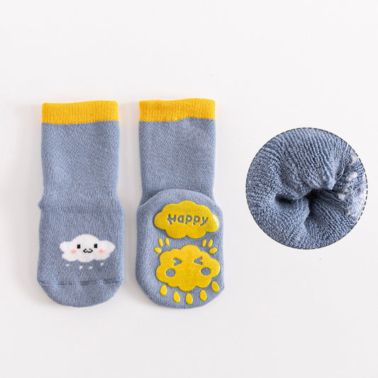 Autumn And Winter Baby Socks Terry Thickened To Keep Warm