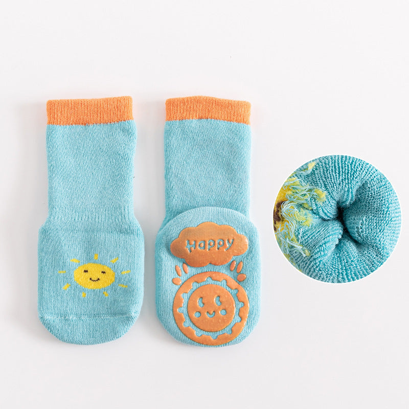 Autumn And Winter Baby Socks Terry Thickened To Keep Warm