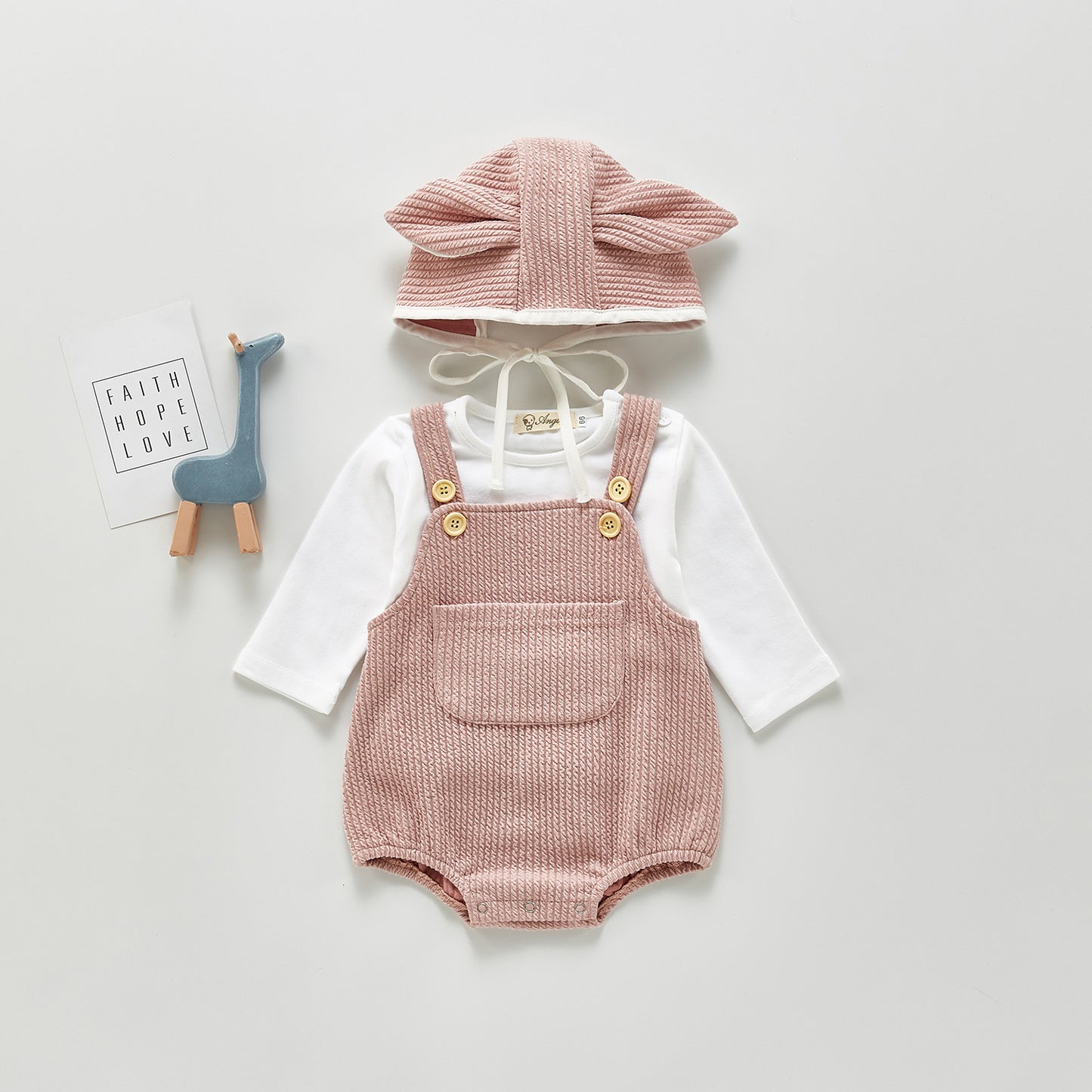 Baby Jumpsuit With Hood Strappy Romper