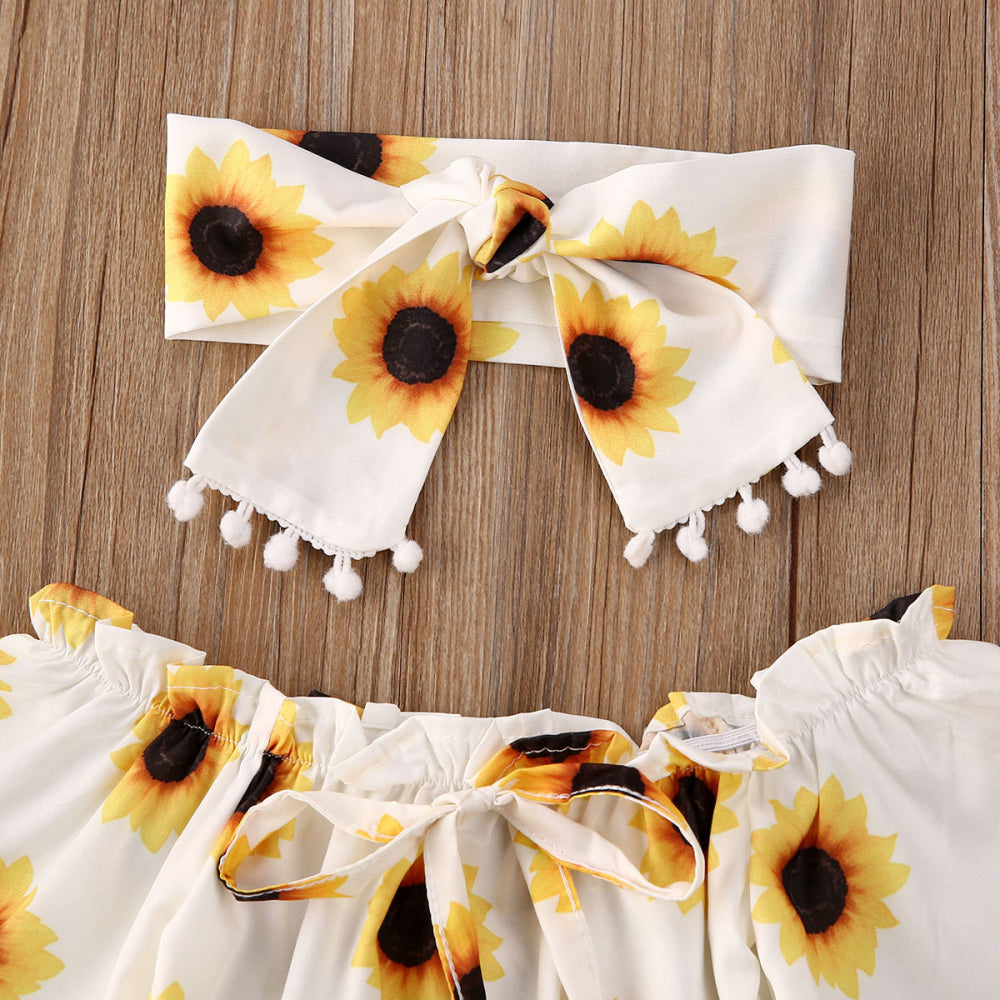 Girl's Baby Print Onesie With Tassel