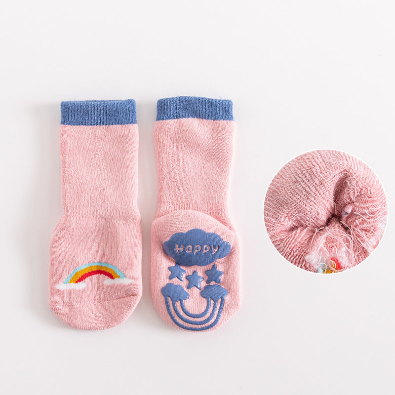 Autumn And Winter Baby Socks Terry Thickened To Keep Warm