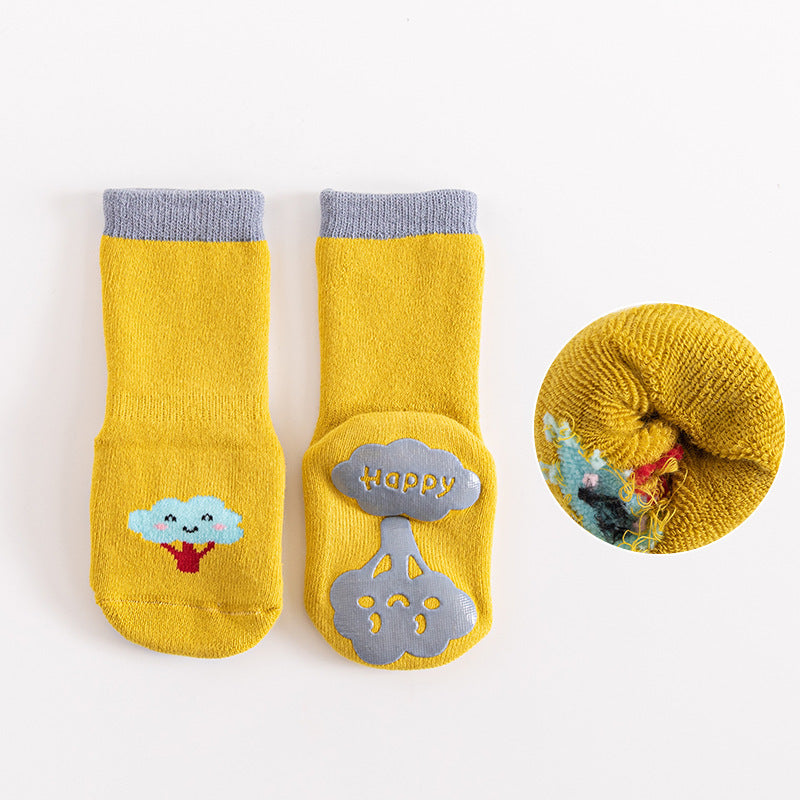 Autumn And Winter Baby Socks Terry Thickened To Keep Warm
