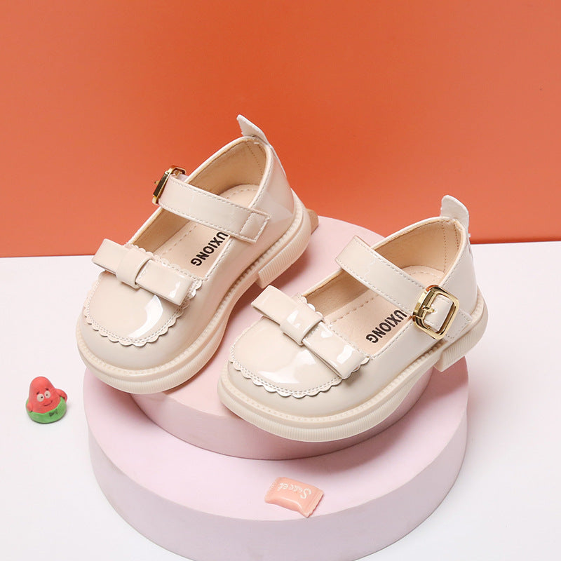 Girls Leather Single Baby Princess Shoes