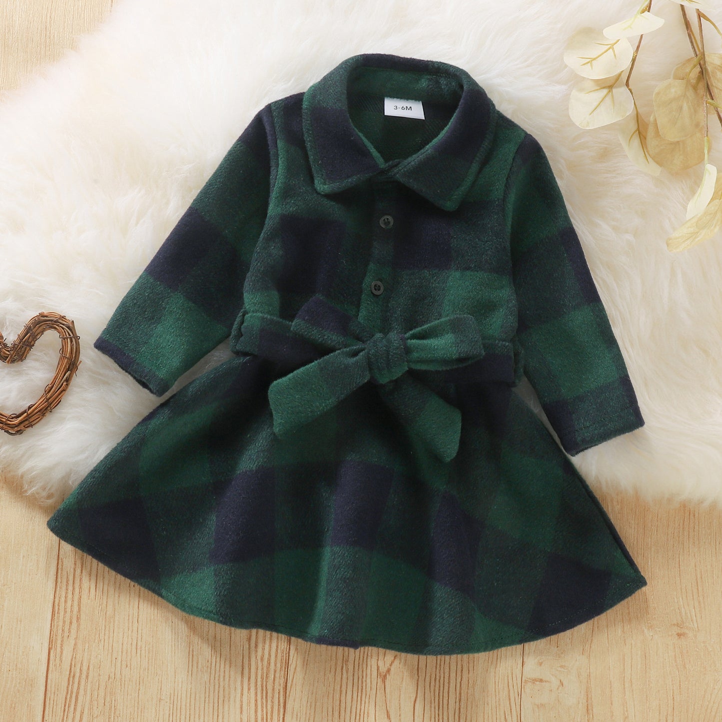 Black And Red Plaid Baby Dress