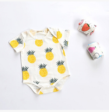 Tipi Fruit Print Short Sleeve Jumpsuit