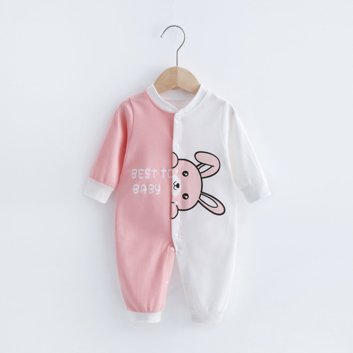 Spring And Autumn Combed Cotton Baby One-piece Long Sleeve