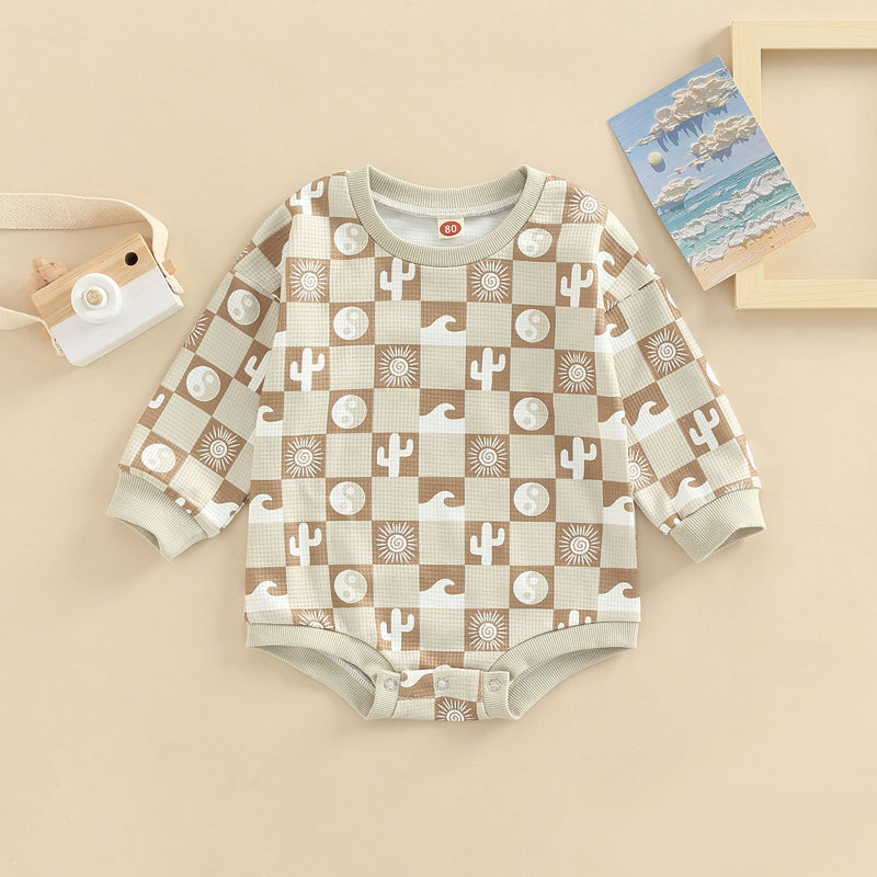 Summer New Baby Plaid Jumpsuit Casual